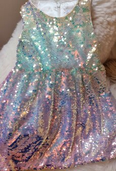 Rainbow jurk voor meisjes premium luxe 