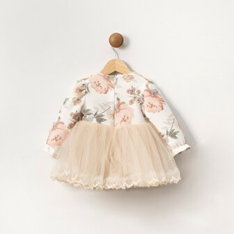 Baby jurk bloemen lange mouw 