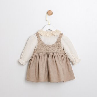 Baby jurk Beige Lina 2delig