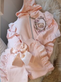 Jogging set beertje peach
