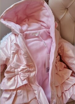 Winterjas roze 80 tm 92 dreumes