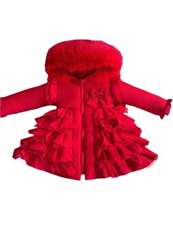 Winterjas Rood WM High Bow