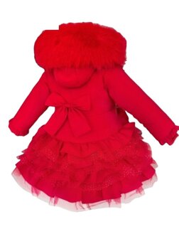 Winterjas Rood WM High Bow