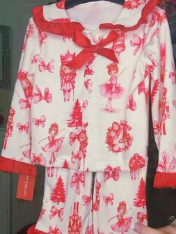 Pyjama kerst super soft rood