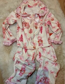 Pyjama kerst super soft roze 