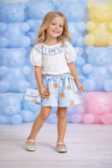 3 delige set blauw beertje 86-152