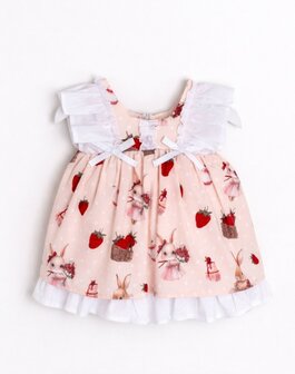 Baby jurkje aardbei en konijn