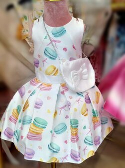 Jurk macarons met tasje 