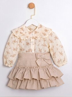 Setje Girls blouse en ruffle rok 