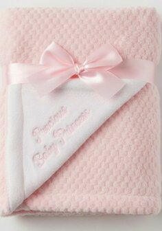Dekentje Baby Princess Roze 