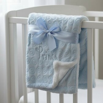 Dekentje Baby prince blauw  