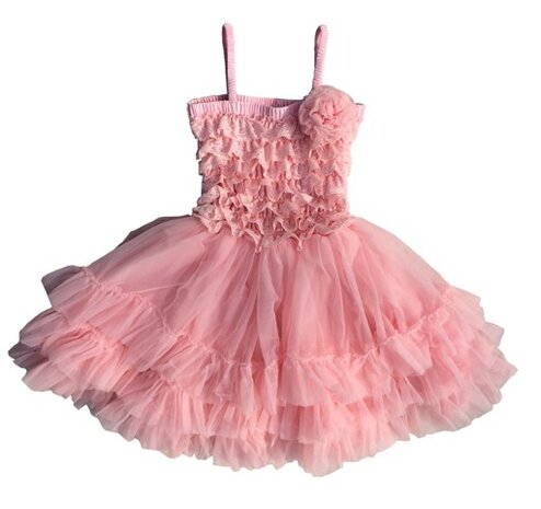    Luxe jurk Rose pink By Meetje-Pettiskirts 