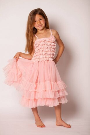    Luxe jurk Rose pink By Meetje-Pettiskirts 