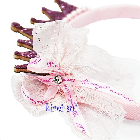 *Girls Glitter Chiffon Princess Crown Tiara Diadeem