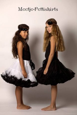   Petticoat Luxe white Black By Meetje-Pettiskirts Big Kids & Women