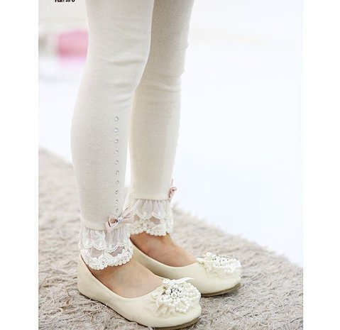   Legging Classic Rhinestone Creme 