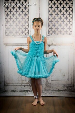 Pettidress Feestjurk Aqua