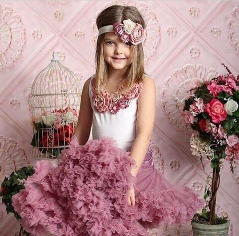 Beauty Petticoat Set Dusty Pink + top