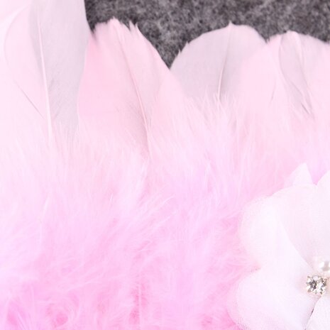    Engelvleugels Luxe Roze + Haarband Newborn 