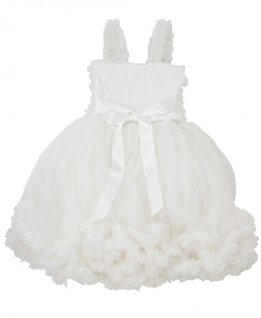 Feestjurk Pettidress  Ruffle Butts Off white      