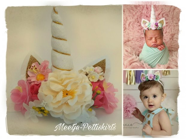 Unicorn Eenhoorn wit luxe haarband fotoshoot Tip