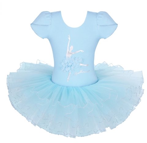  Balletpakje Daisy Ballerina Blauw Tutu maat 98-140