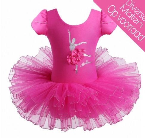  Balletpakje Daisy Ballerina Fuchsia Tutu maat 98-140