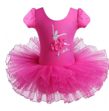 Laster relais vorst balletpakje geel met glitter met mooie tutu. - meetje-pettiskirts