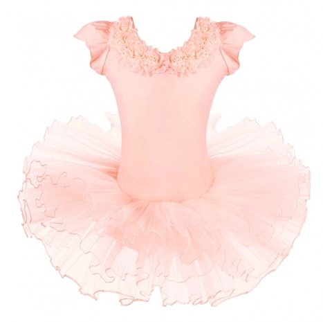  Balletpakje romantic peach Tutu maat 98-140