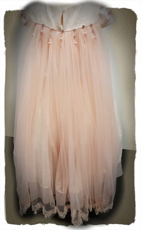 Bruidsmeisje jurk Lang met Cape & Haaraccessoire 92-116 