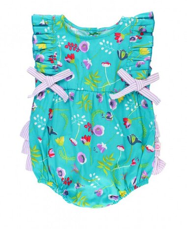 Sweet Meadow Bow-Front Bubble Romper