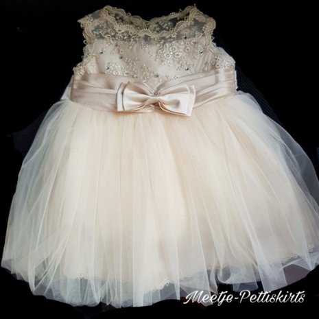 baby jurk Feest & Bruiloft Luxe Classic Couche Tot Champagne 0-24 maanden