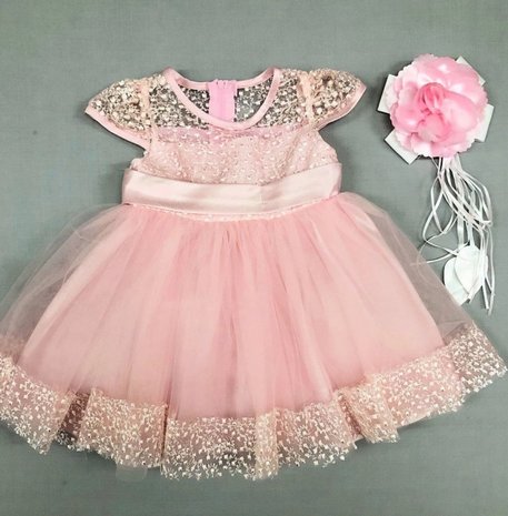 Baby jurk Roze Tulle  NEW