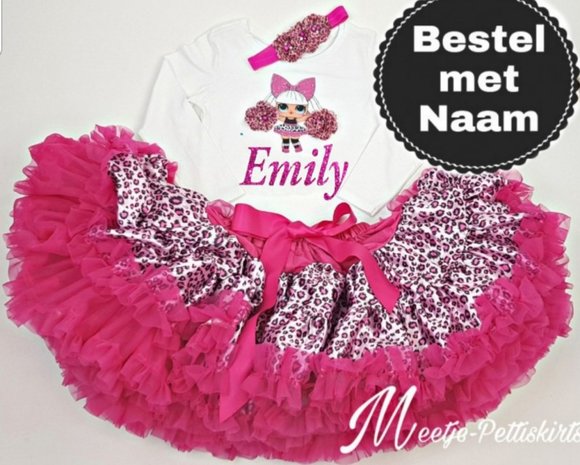 LOL verjaardag set tutu petticoat + Naam