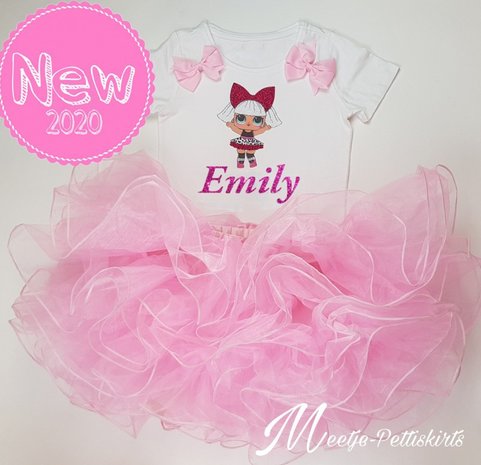 LOL tutu set Met naam Lange of Korte Mouw 