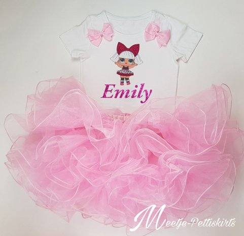 LOL tutu set Met naam Lange of Korte Mouw 