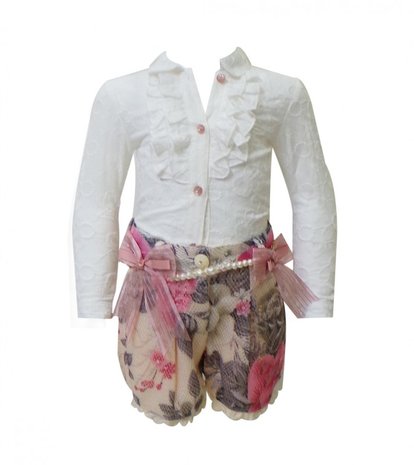 2delige Boutique collection Short met Blouse NEW 2-8 jaar  