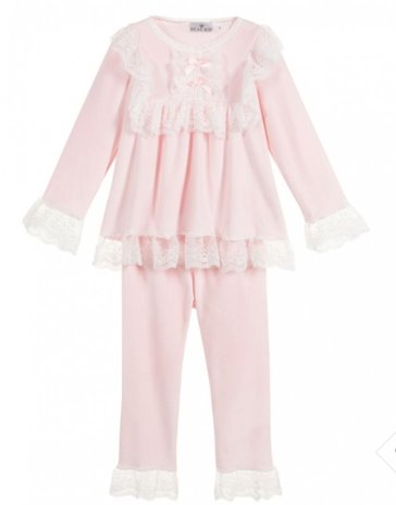 Meisjes Pyjama Lace Jaimy Spanisch Girls Roze 