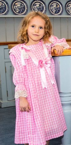 Complet set Meisjes Pyjama met Bijpassende duster Roze Katoen Spanisch Girl 