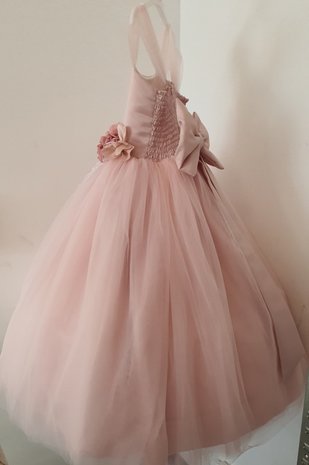 Prinsessenjurk oud roze Handmade Ultra Luxe