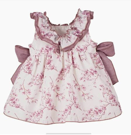 Oud roze jurk met strikken Spanisch Style