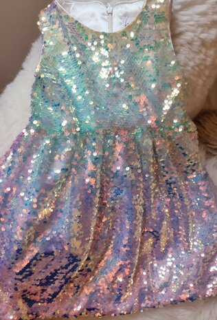 Rainbow jurk voor meisjes premium luxe 