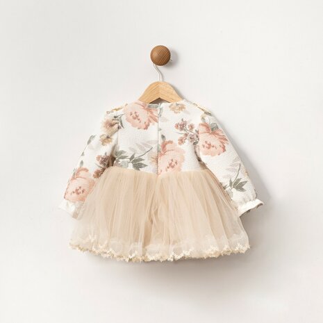 Baby jurk bloemen lange mouw 