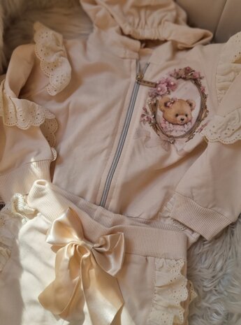 Jogging set beertje Beige 