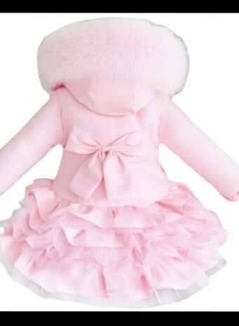 Winterjas roze WM low Bow 
