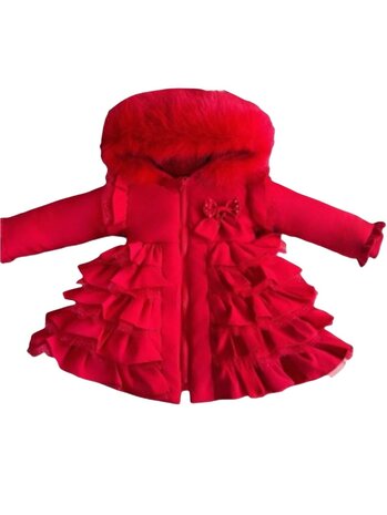 Winterjas Rood WM High Bow
