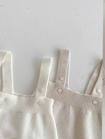 Ultra zachte Cardigan set Beige Little flower 