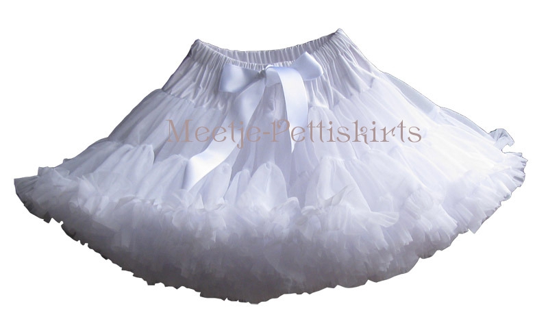 Kustlijn Houden Savant Petticoat wit luxe vanaf maat Baby tot en met dames Bruiloft tip! -  meetje-pettiskirts