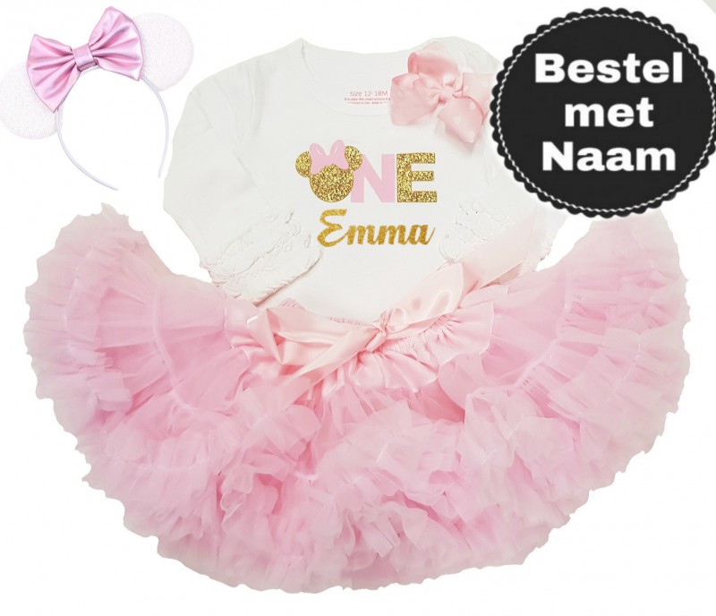 Meevoelen Verslaafd Tienerjaren verjaardag jurk minnie mouse 1 jaar Grootste Collectie - meetje-pettiskirts