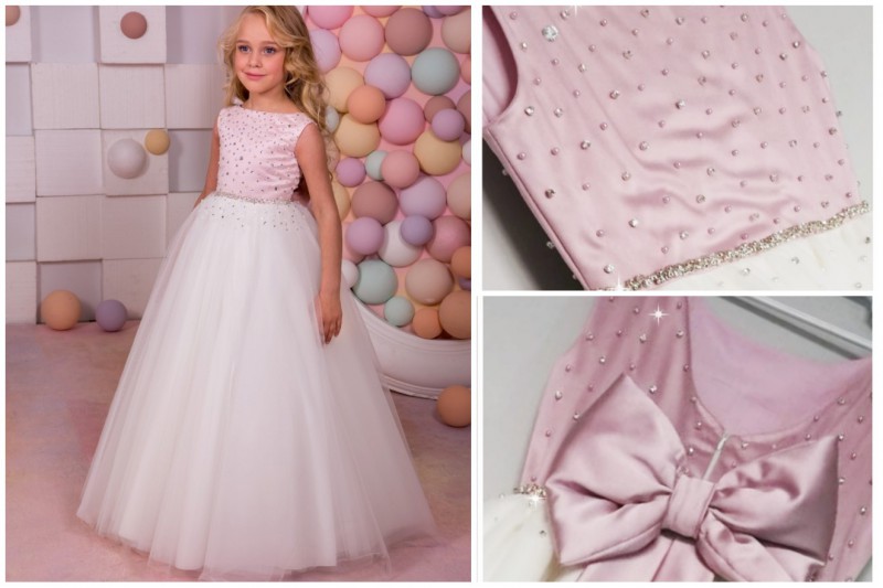 Prinsessenjurk roze met diamantje Uniek en Handgemaakt meetje pettiskirts